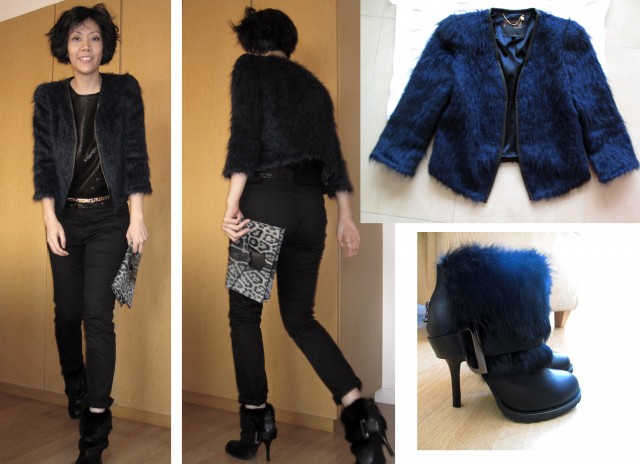 Fur Coat & shoes by MO&Co., leopard clutch by YSL (I know you'll like to know)
